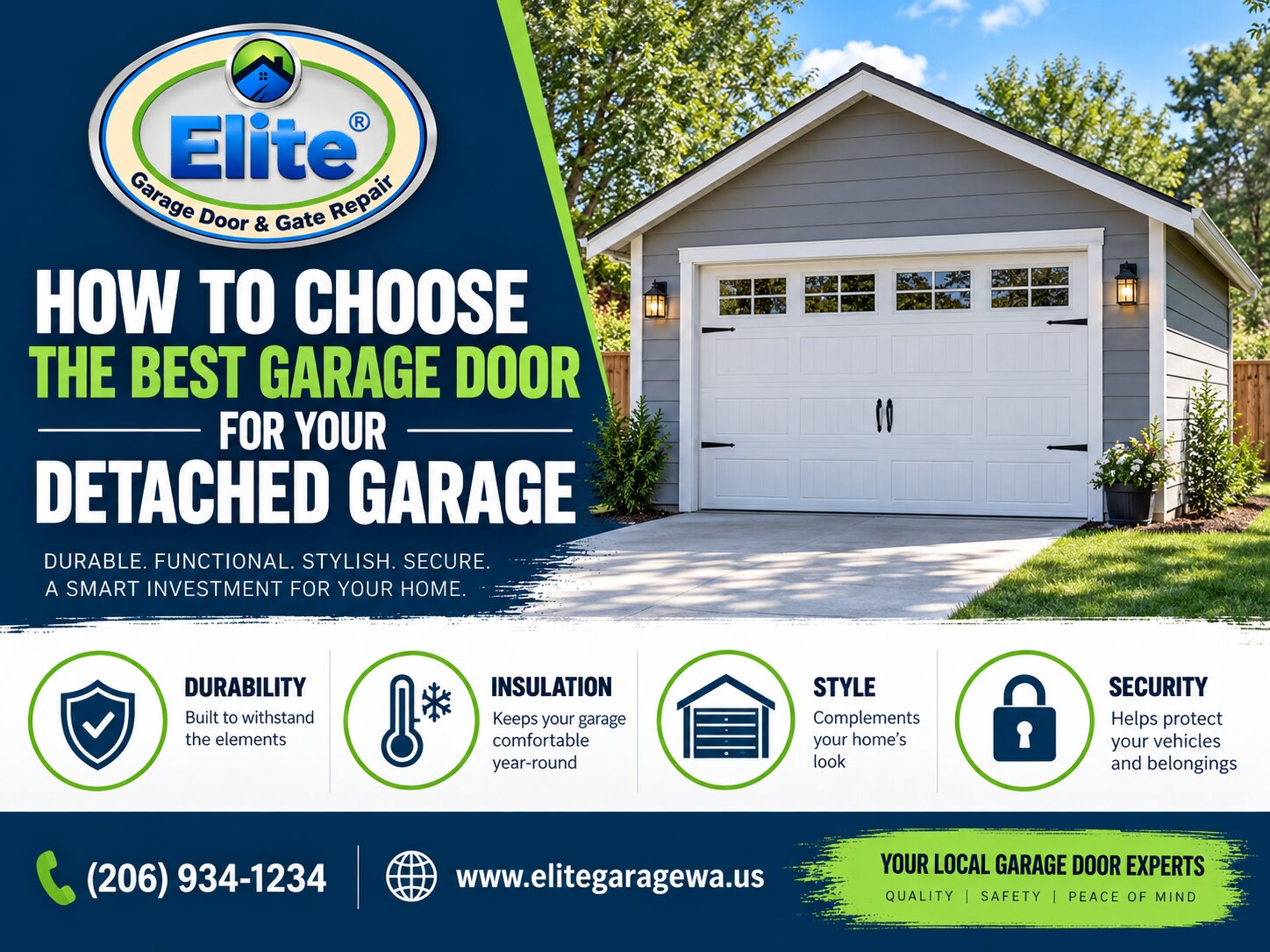 How to Choose the Best Garage Door for Your Detached Garage