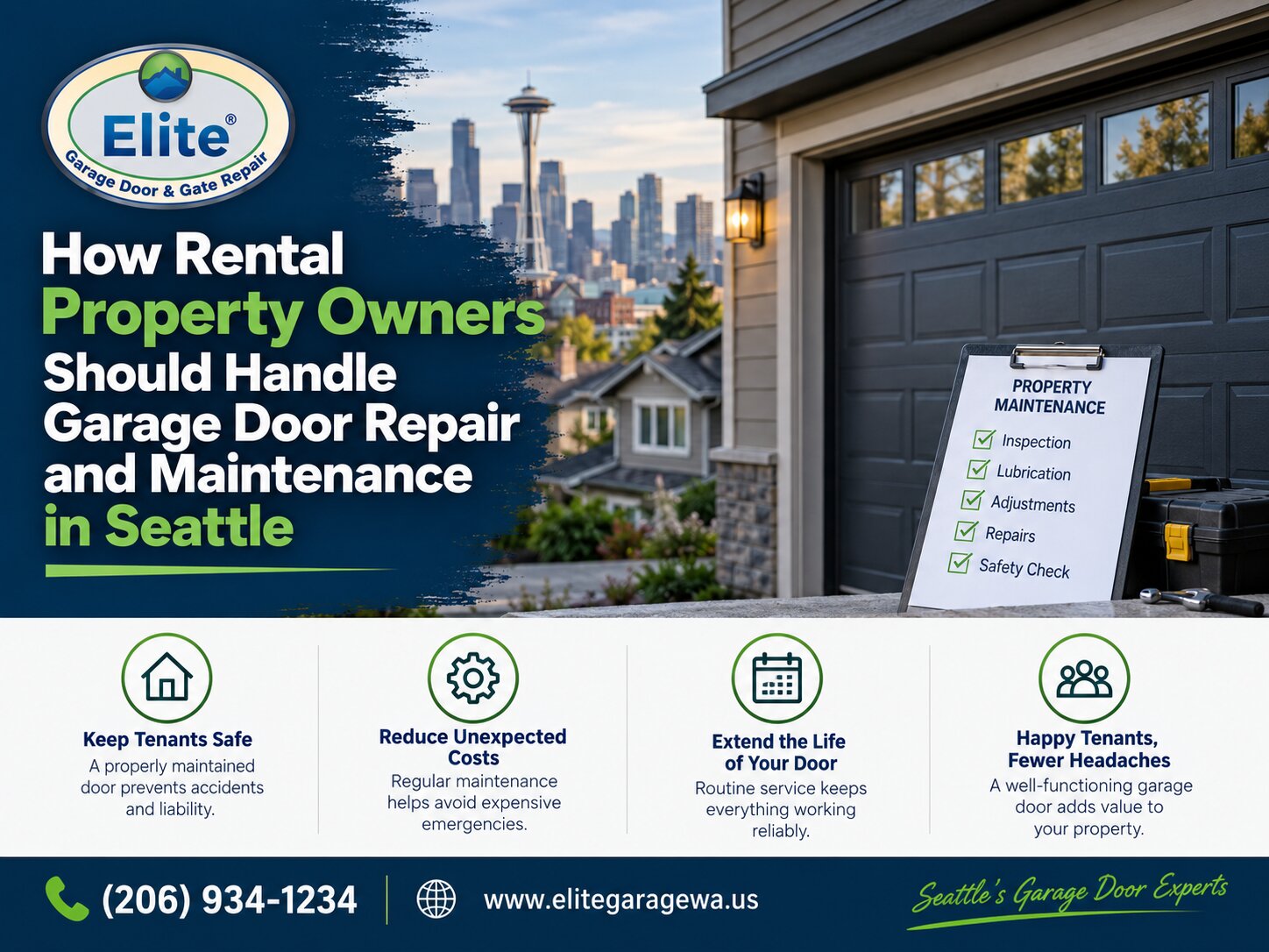 How Rental Property Owners Should Handle Garage Door Repair and Maintenance in Seattle