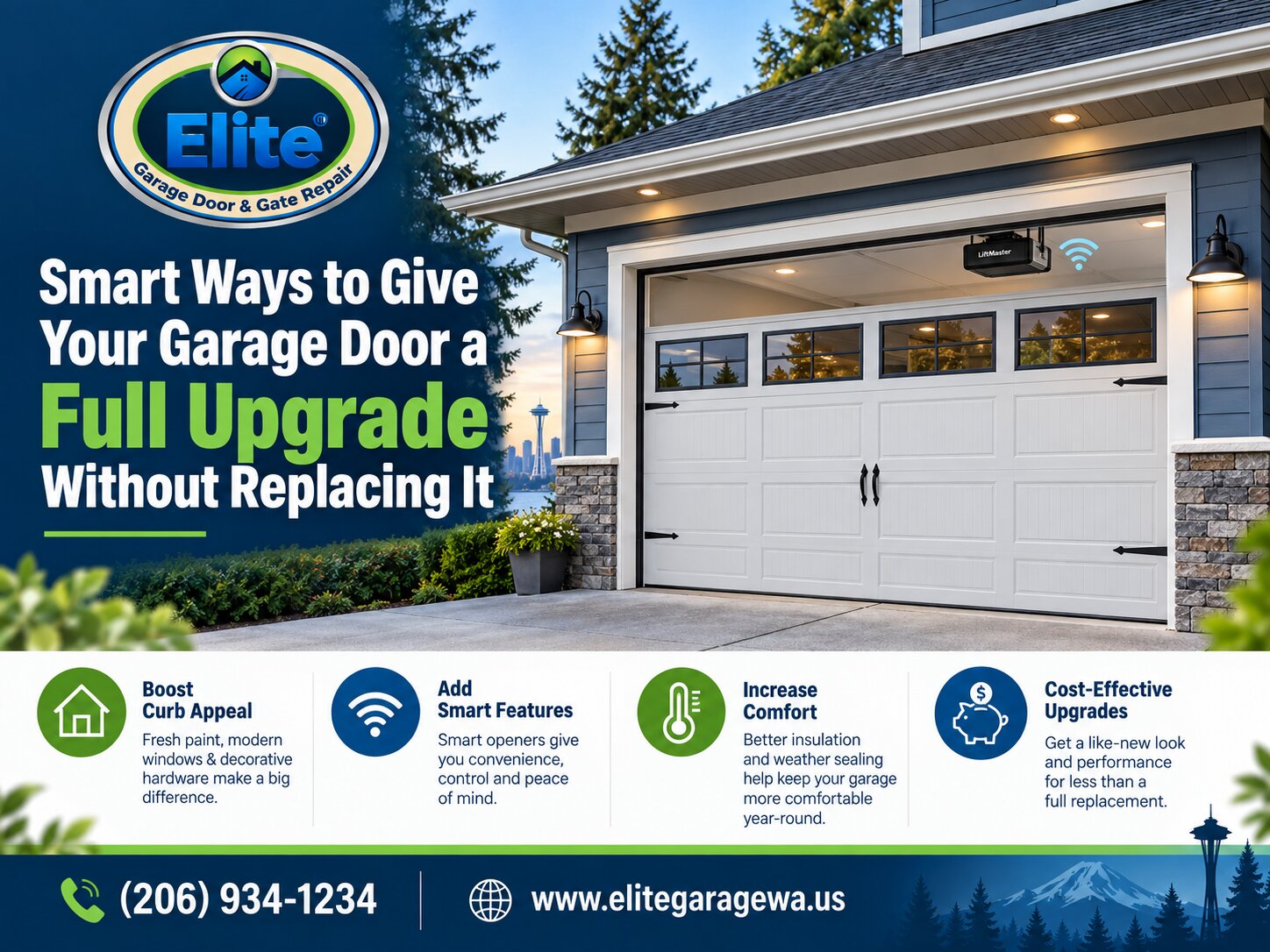 Smart Ways to Give Your Garage Door a Full Upgrade Without Replacing It