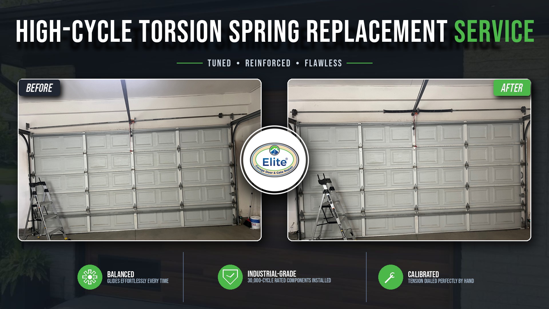 Torsion Spring System Replacement in Renton, WA 98059