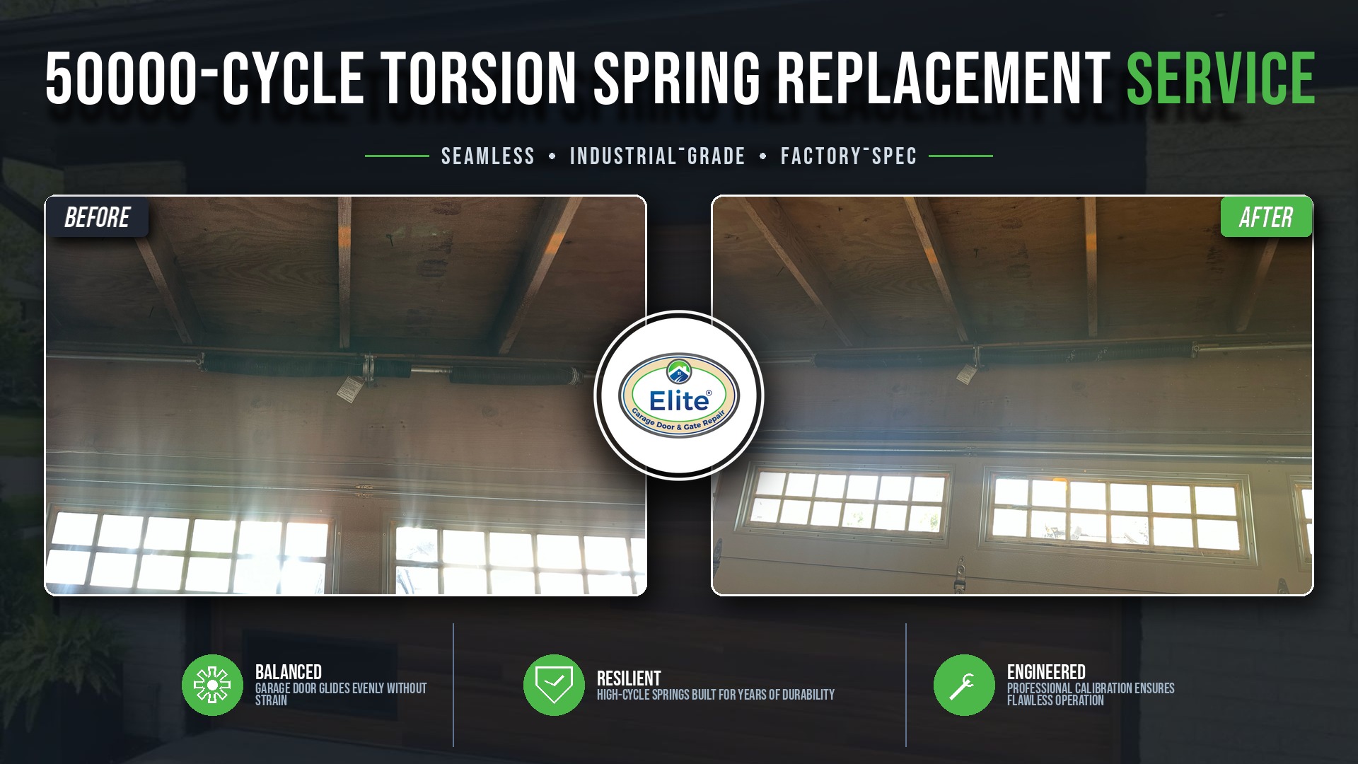 Garage Door Spring Repair in Renton, WA