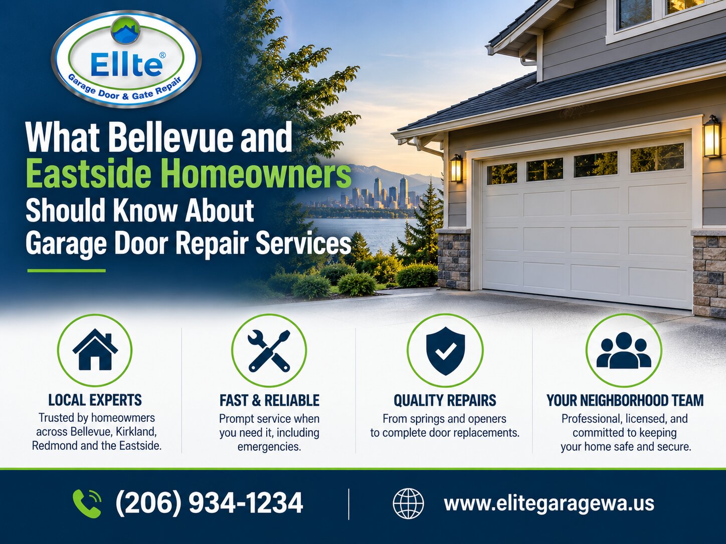 What Bellevue and Eastside Homeowners Should Know About Garage Door Repair Services