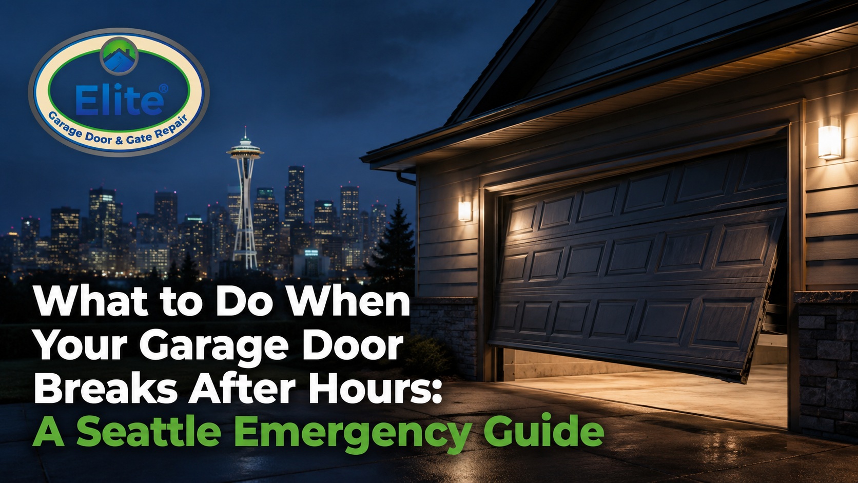 What to Do When Your Garage Door Breaks After Hours A Seattle Emergency Guide