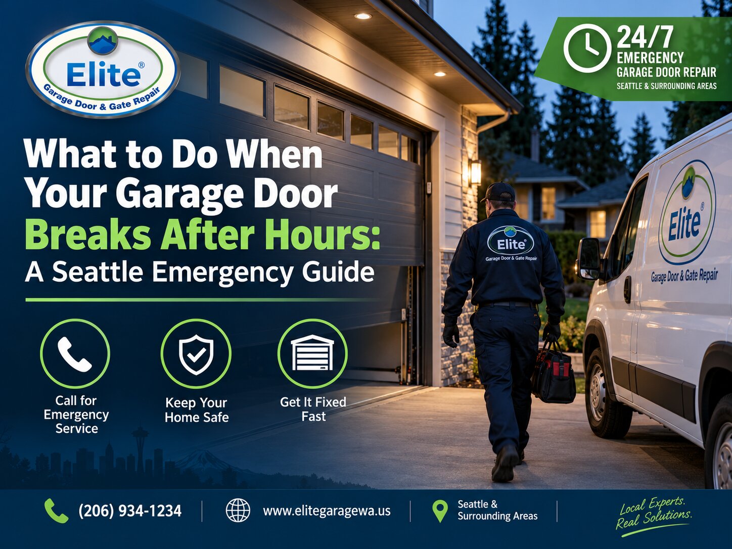 What to Do When Your Garage Door Breaks After Hours: A Seattle Emergency Guide