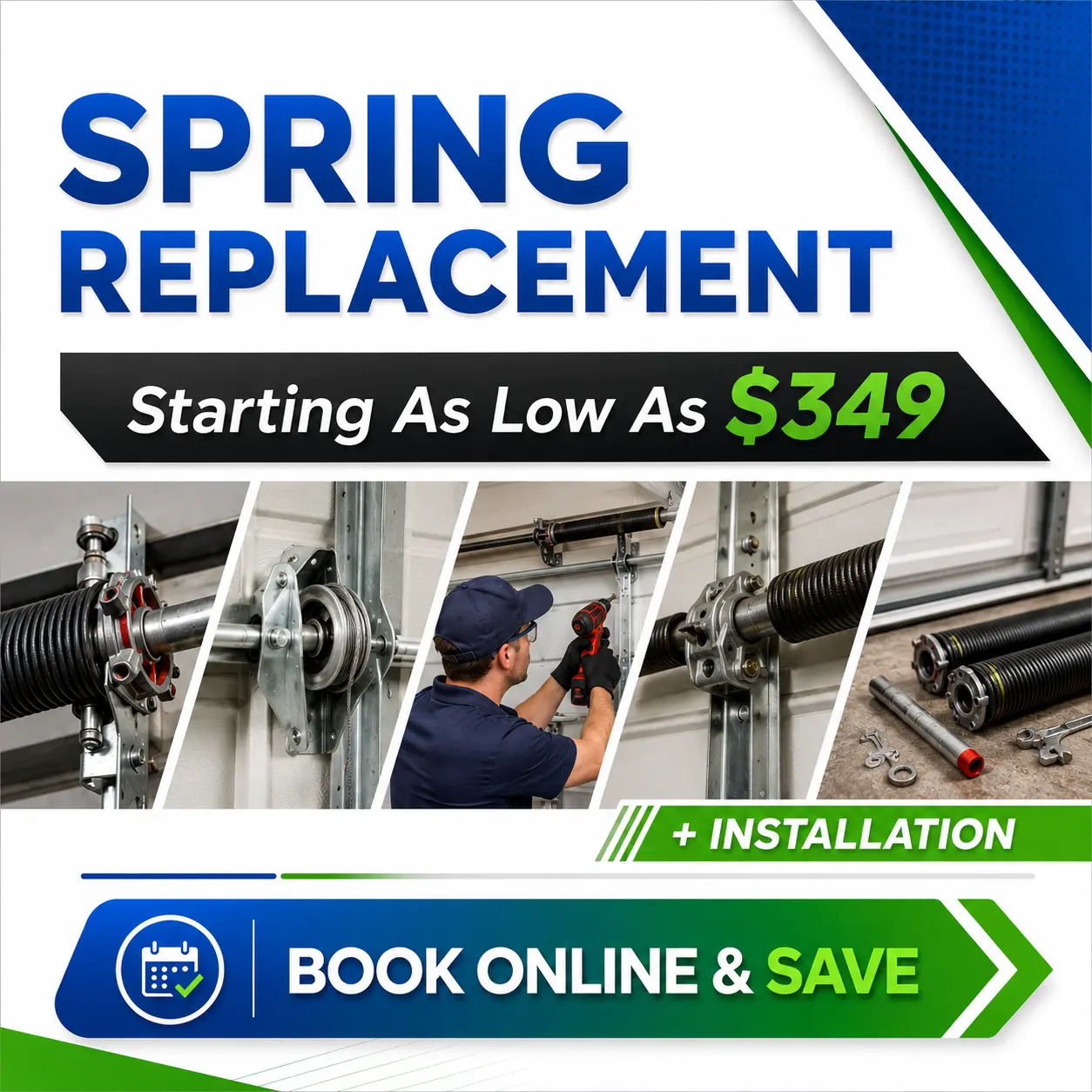 spring-replacement-349-installation Garage Door Spring Replacement Starting From As Low As $349