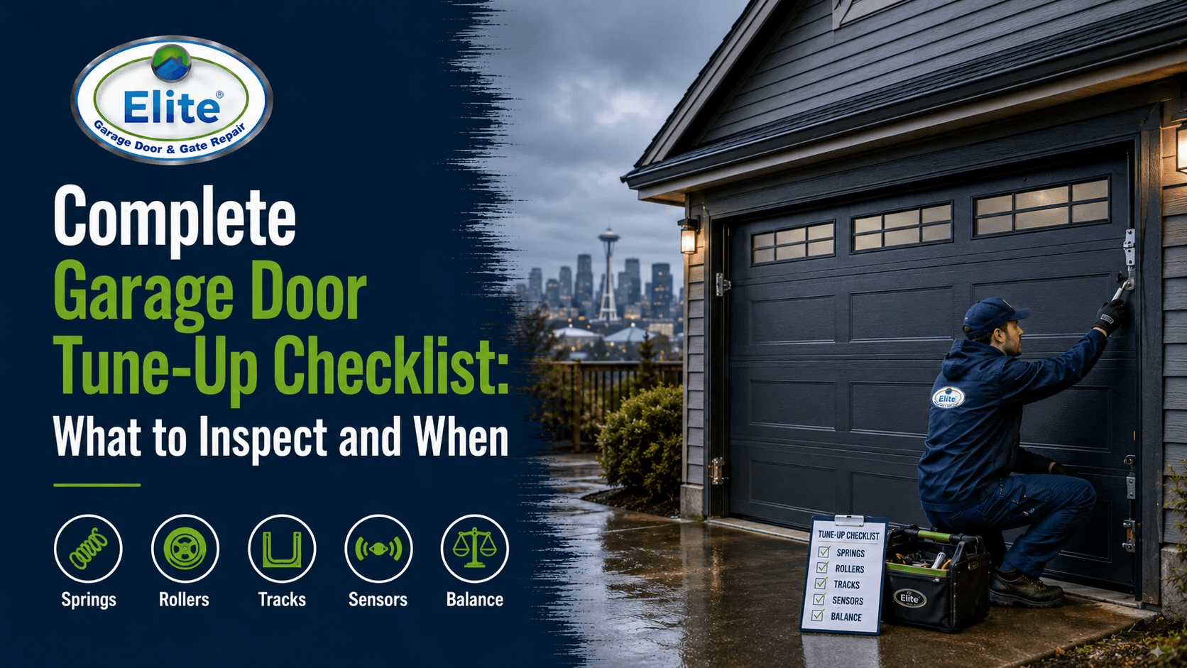 Complete Garage Door Tune-Up Checklist: What to Inspect and When
