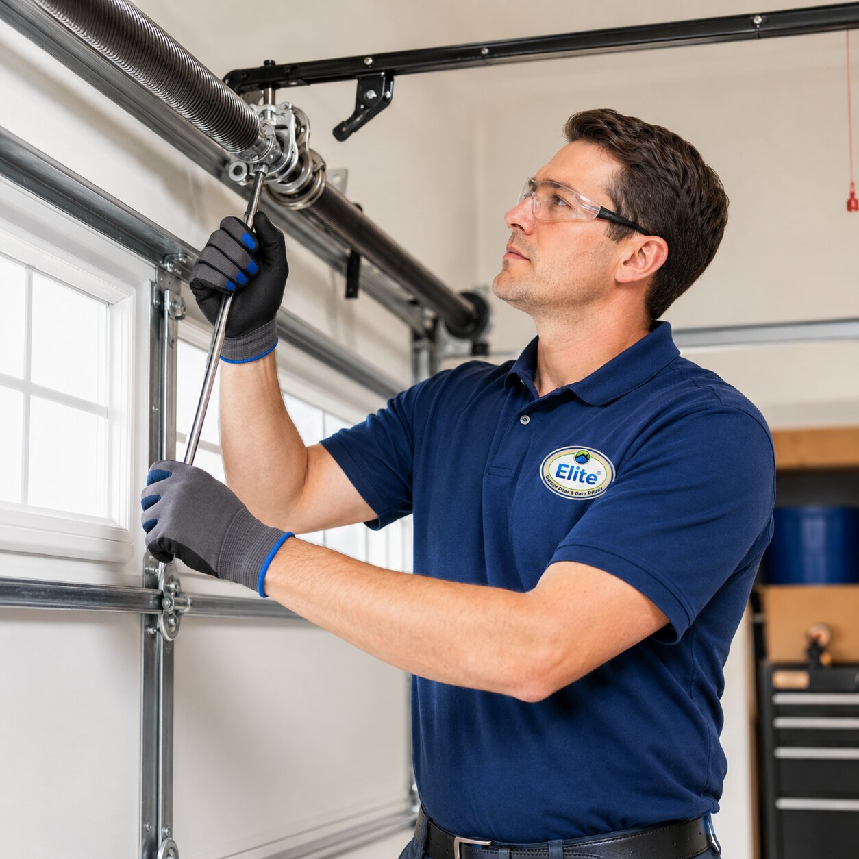 Elite Garage Door Tech Garage door spring repair technician