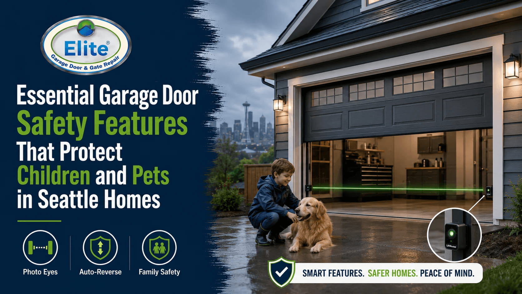 Essential Garage Door Safety Features That Protect Children and Pets in Seattle Homes