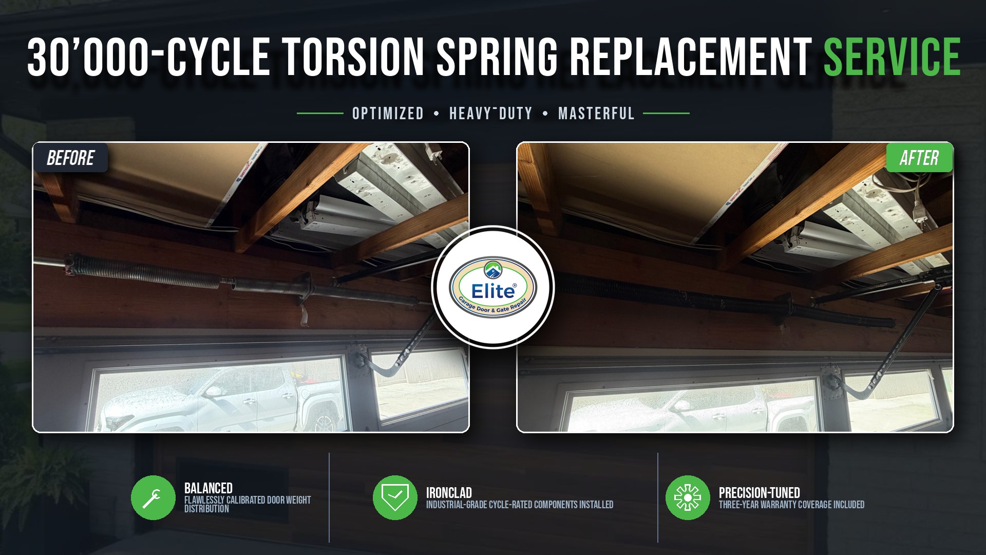 Torsion Spring Replacement in Bellevue, WA 98004