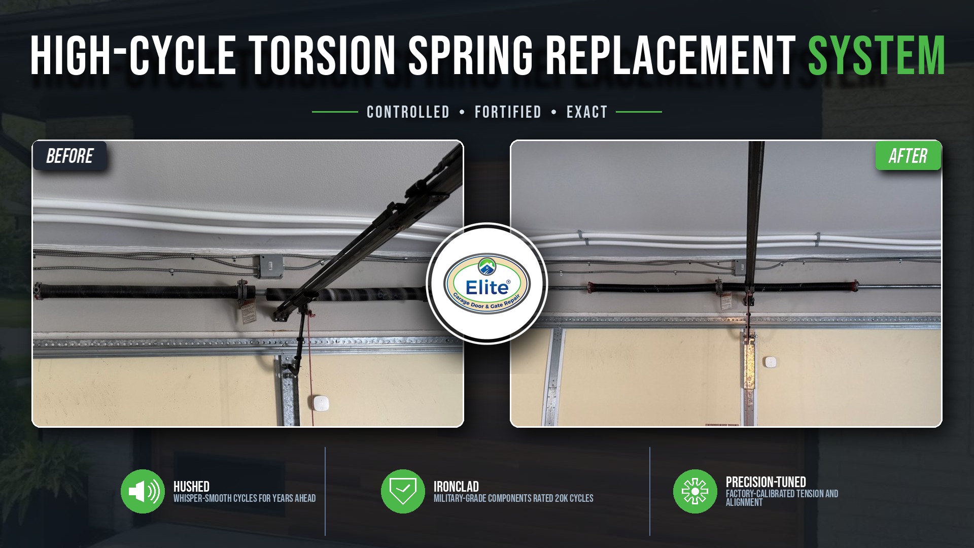 Torsion Spring System Replacement in Bellevue, WA 98006