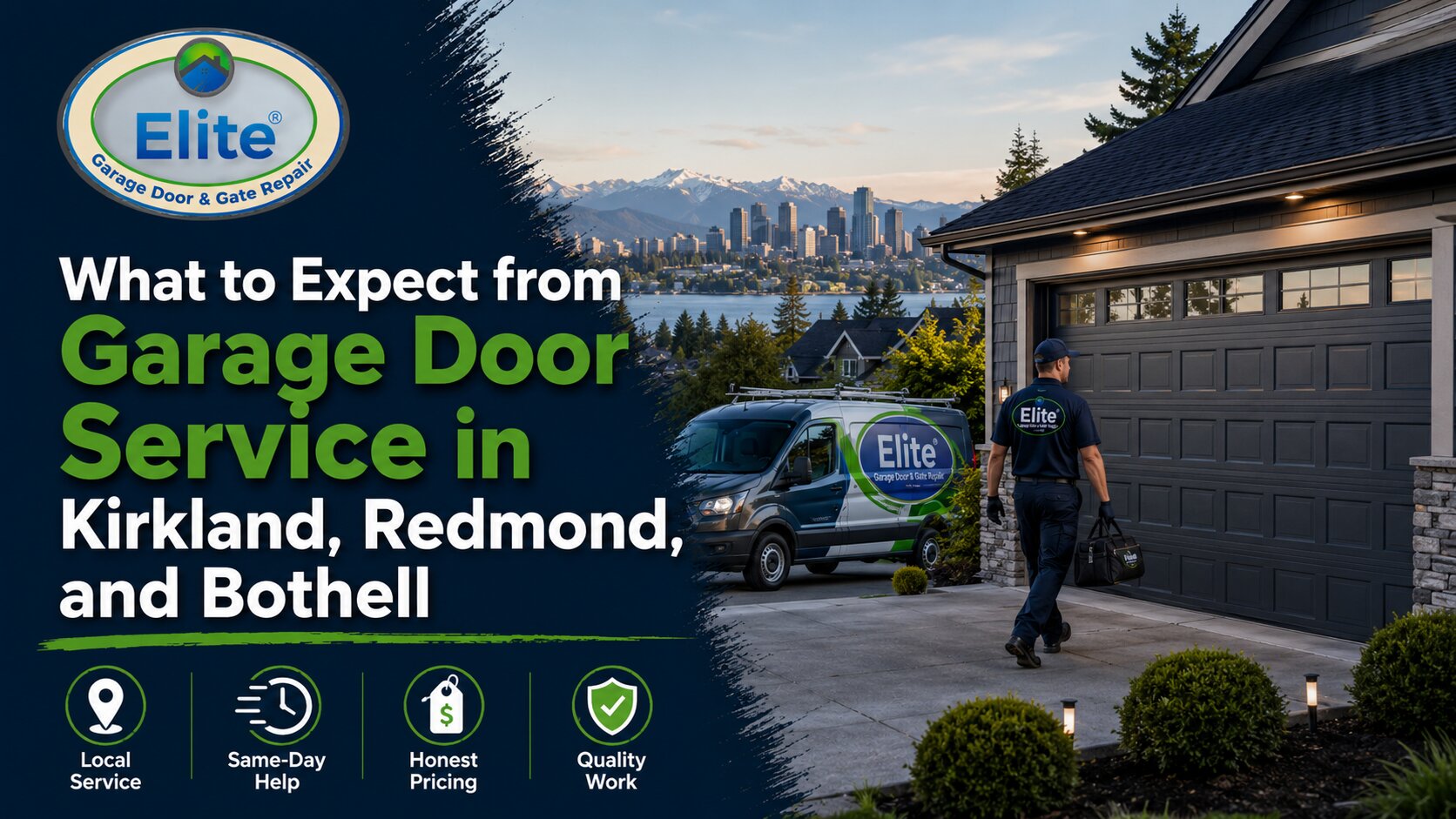What to Expect from Garage Door Service in Kirkland, Redmond, and Bothell