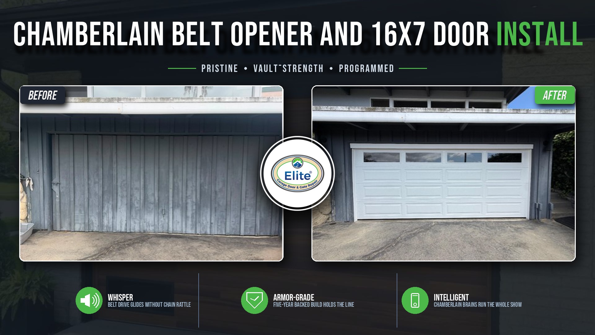 New 16X7 Door & Belt Opener Install Sammamish, WA 98074