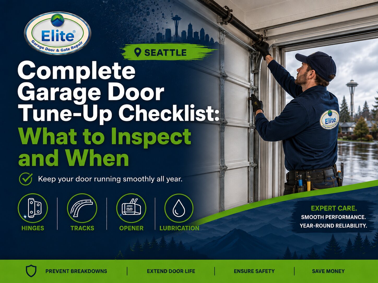 Complete Garage Door Tune-Up Checklist: What to Inspect and When
