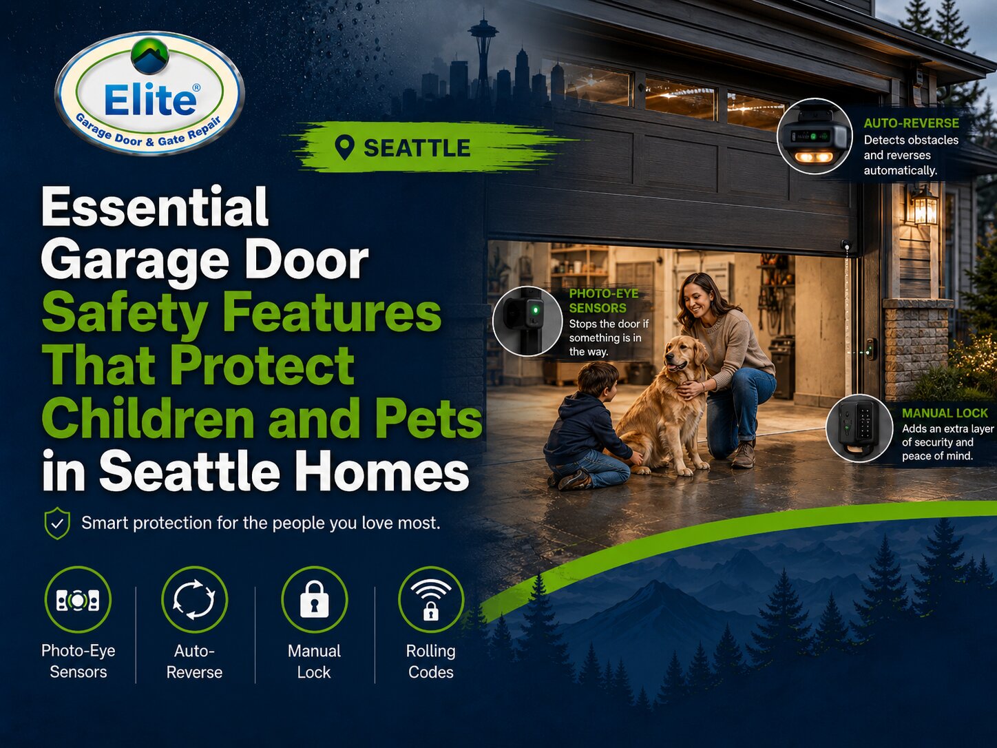Essential Garage Door Safety Features That Protect Children and Pets in Seattle Homes