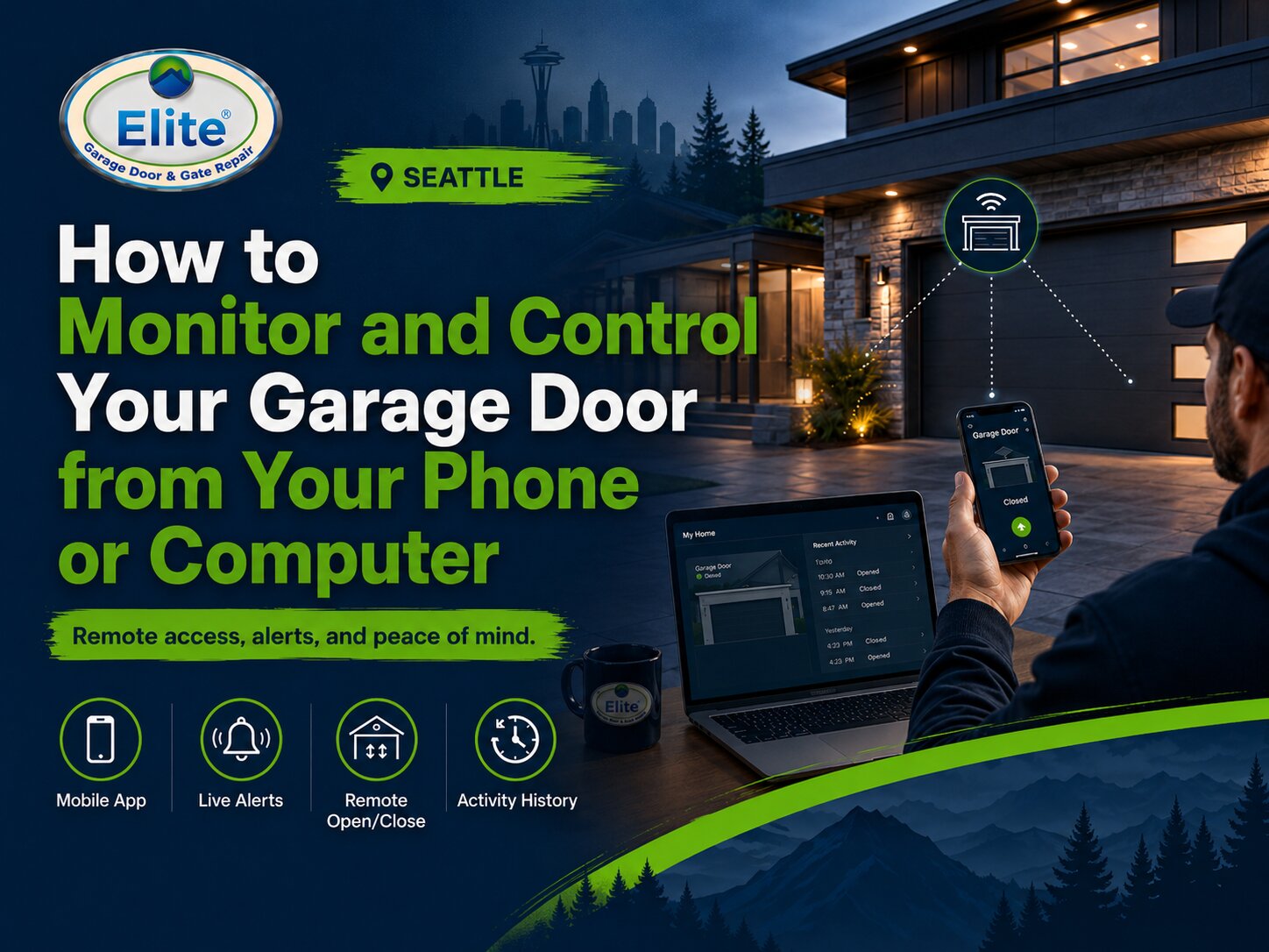 How to Monitor and Control Your Garage Door from Your Phone or Computer