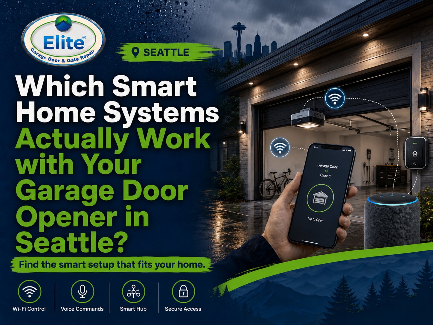Which Smart Home Systems Actually Work with Your Garage Door Opener in Seattle?