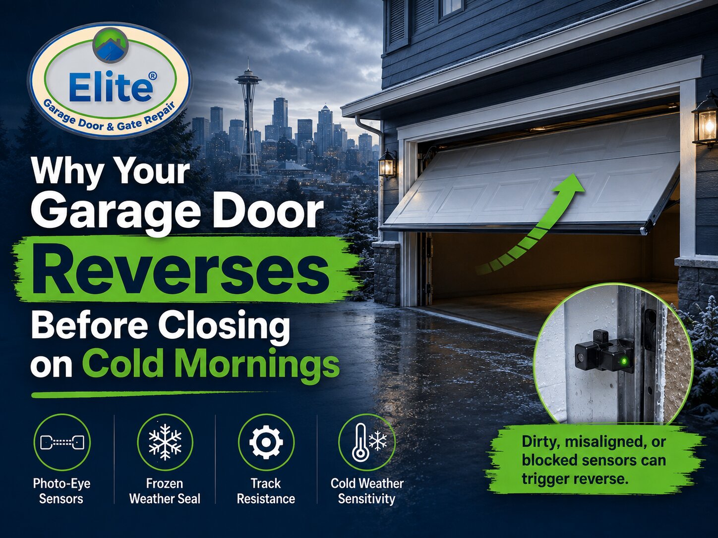 Why Your Garage Door Reverses Before Closing on Cold Mornings