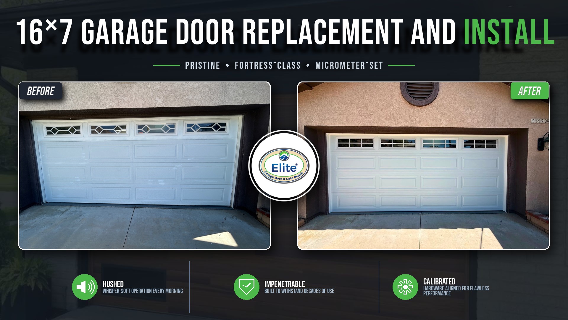 New 16X7 Door & Belt Opener Install in Bellevue, WA 98004