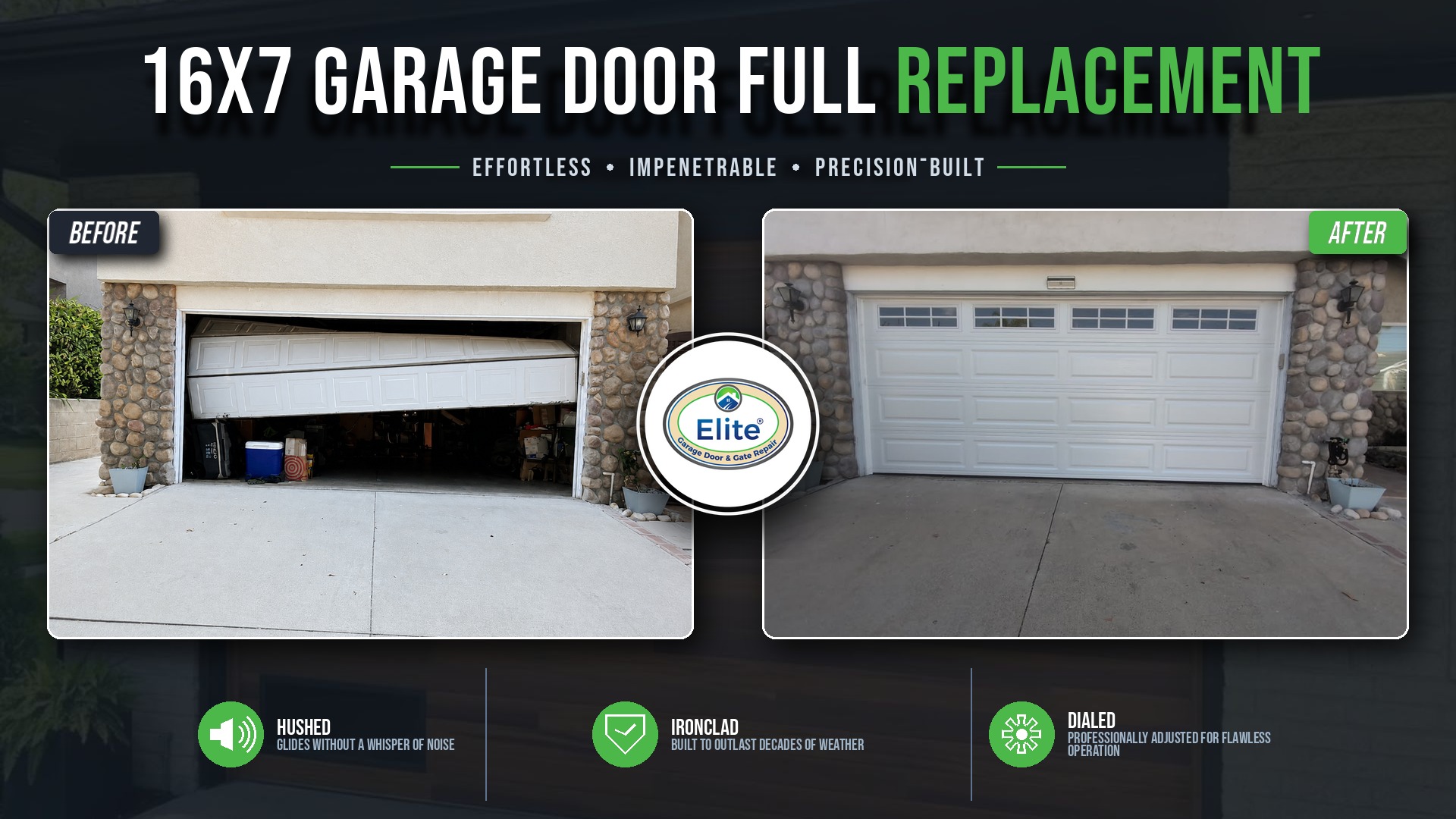 16X7 Garage Door Installation in Federal Way, WA 98023
