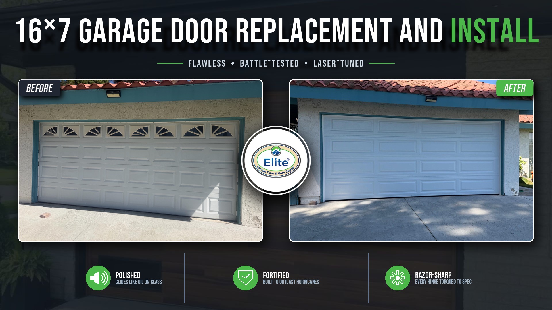16X7 New Door Installation in Renton, WA 98057