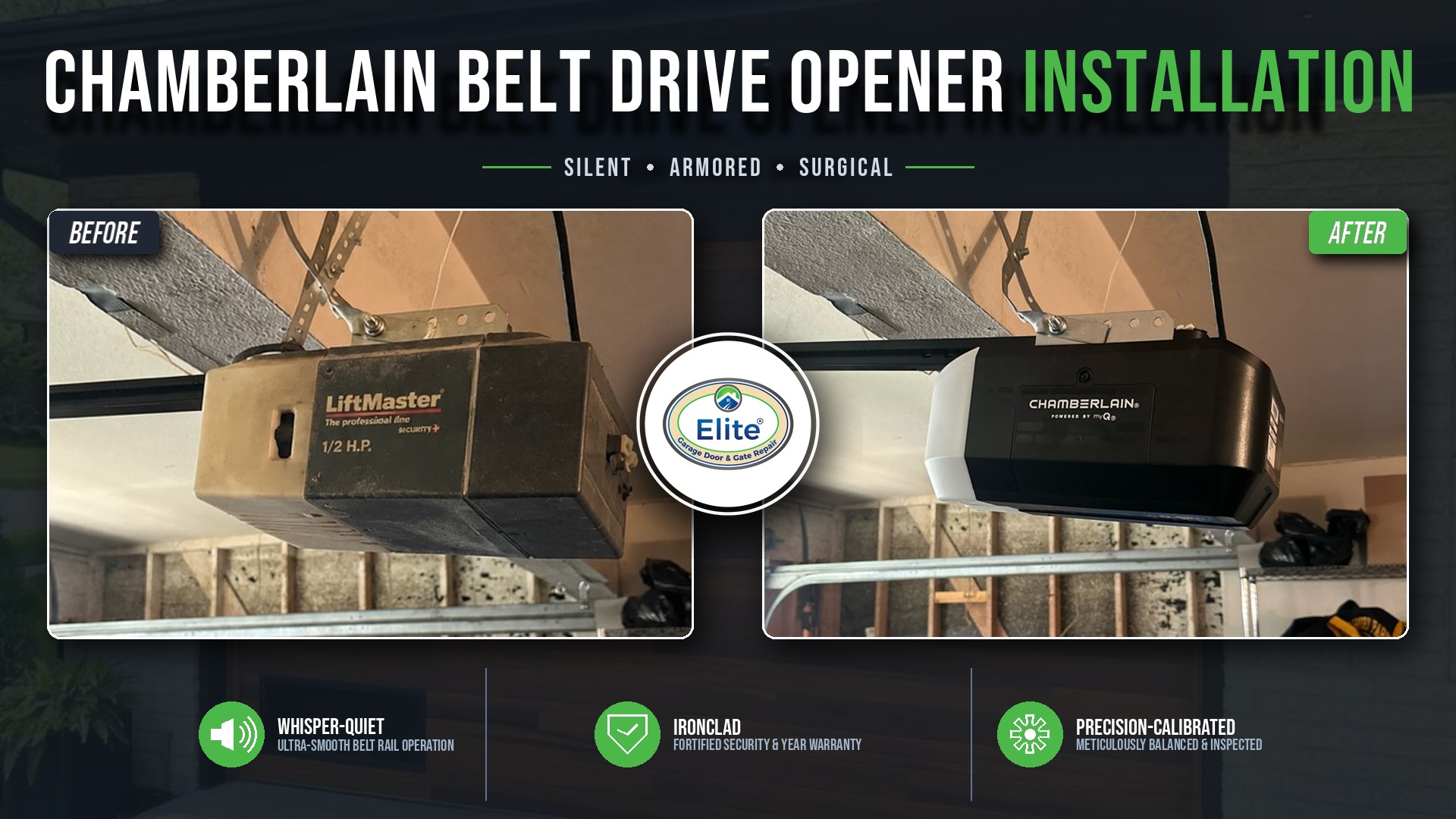 Belt Rail Opener System Installation in Kent, WA 98032