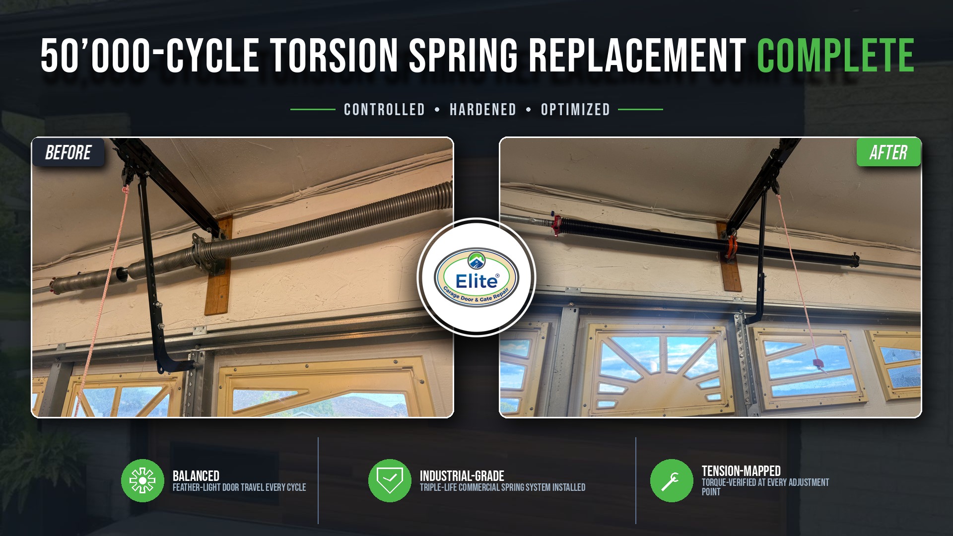 Torsion Spring System Replacement in Issaquah, WA 98029
