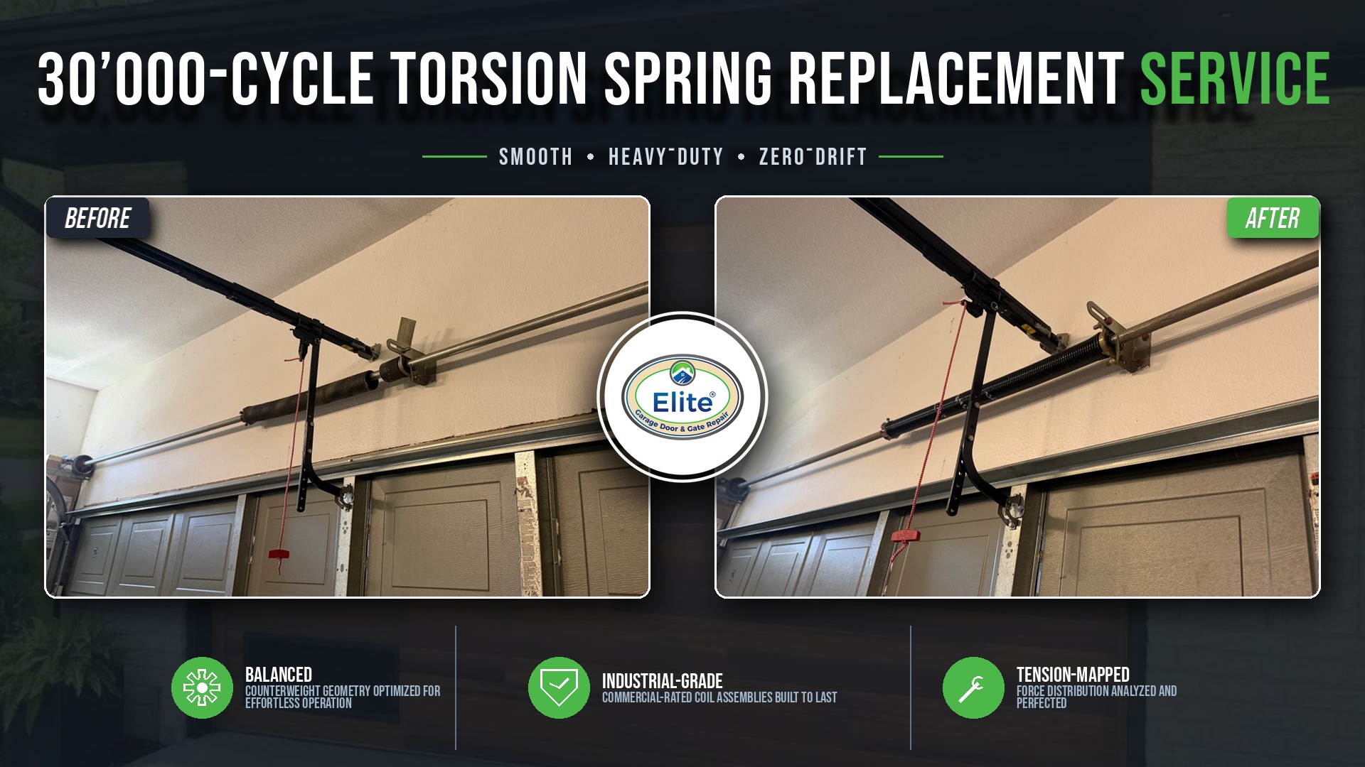 Torsion Spring System Replacement in Mercer Island, WA 98040