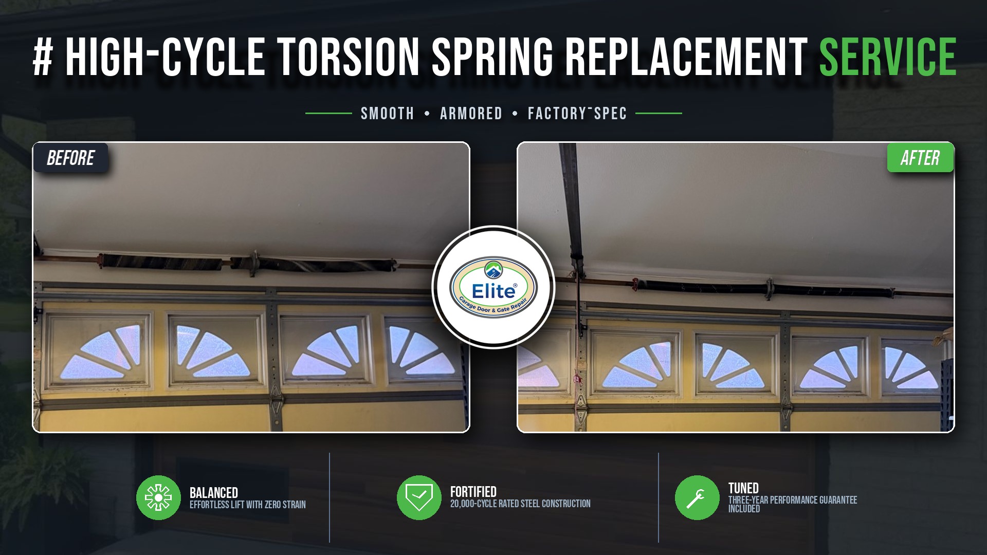 Torsion Spring Replacement in Woodinville, WA 98077