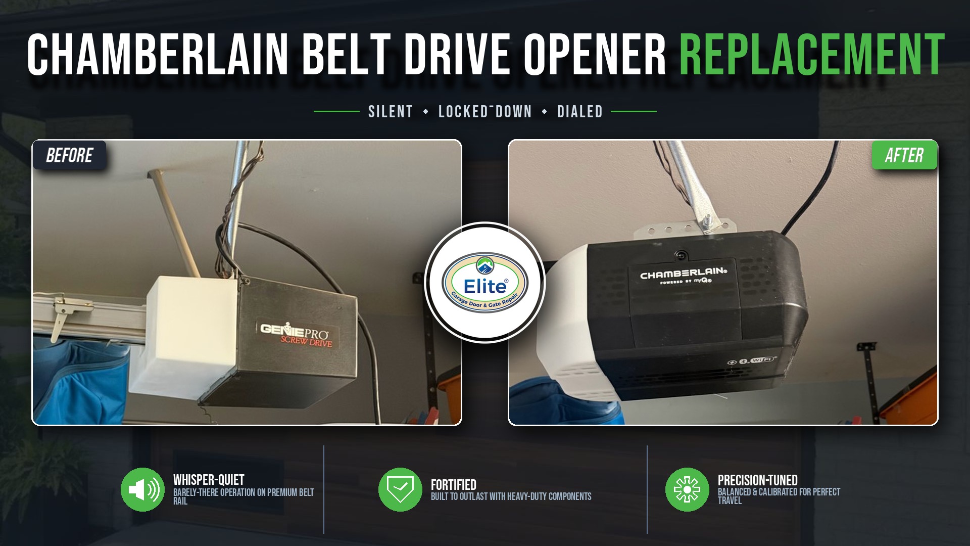 Belt Rail Opener Install in Shoreline, WA 98177