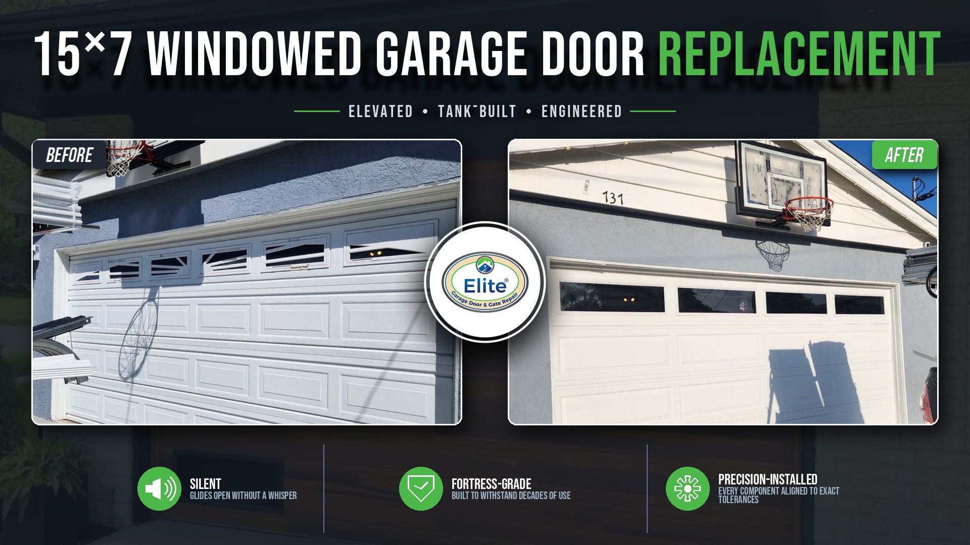 New 15x7 Door with Windows in Woodinville, WA 98077