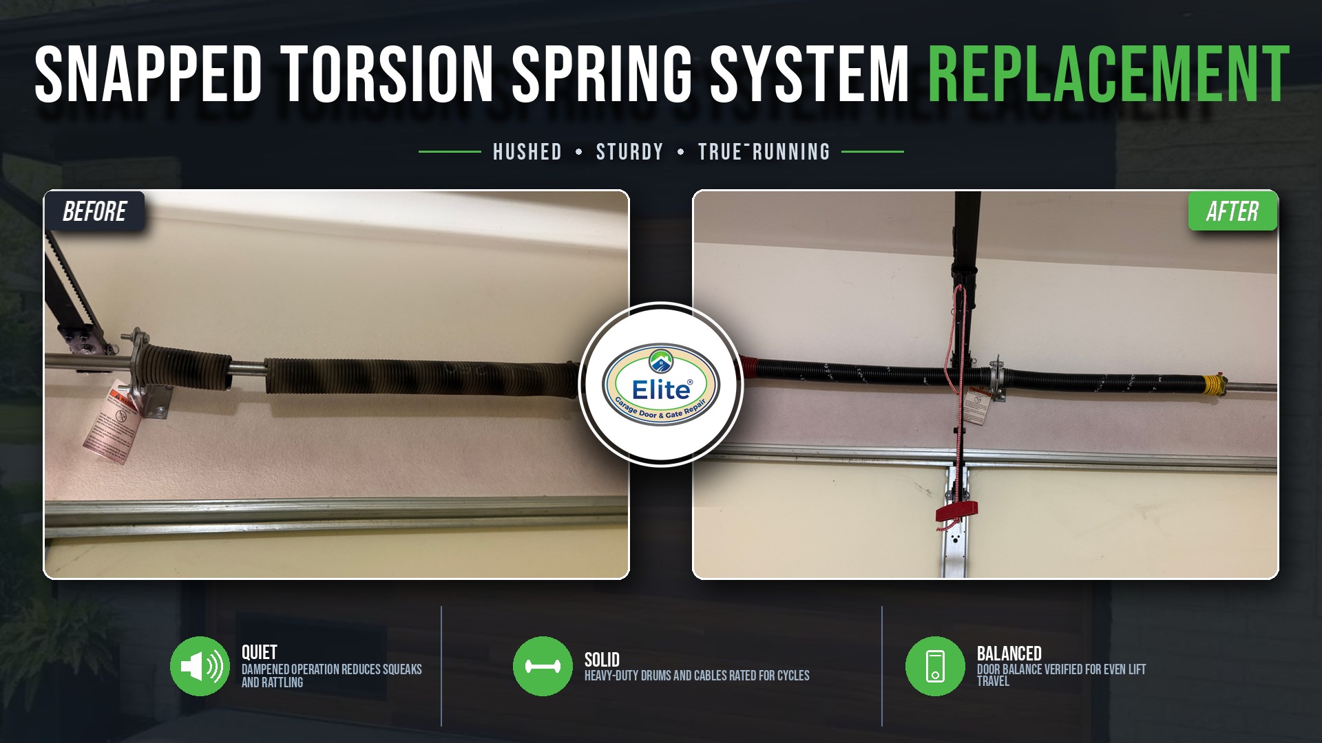 Torsion Spring Replacement & Inspection in Renton, WA 98056