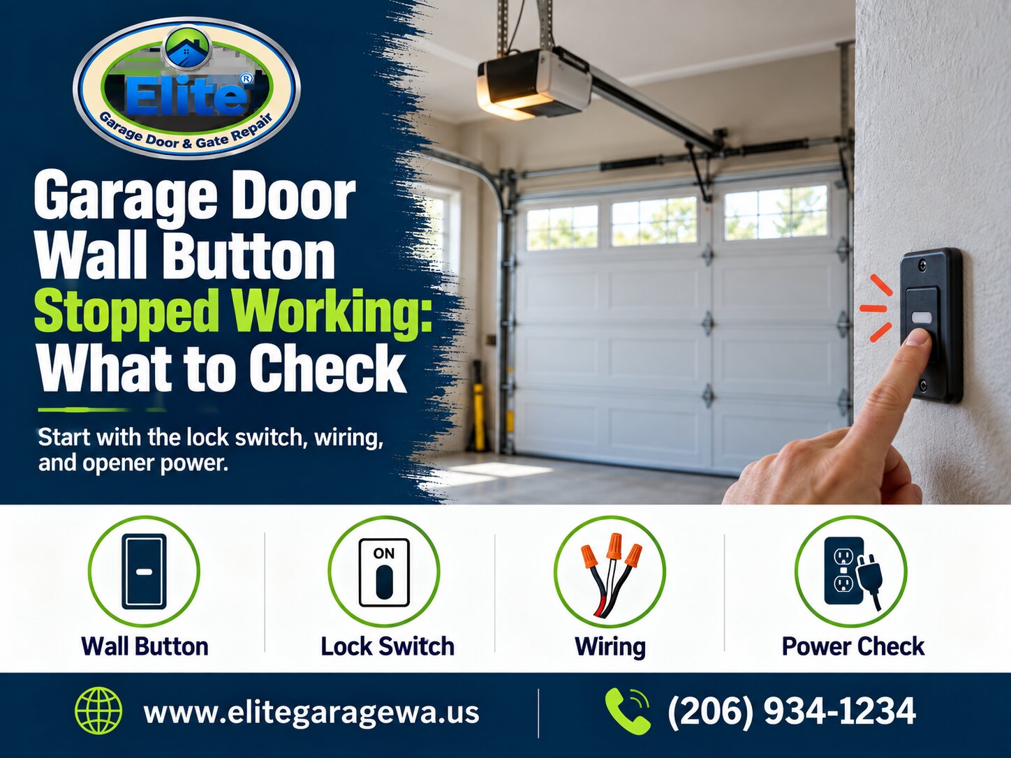 Garage Door Wall Button Stopped Working: What to Check